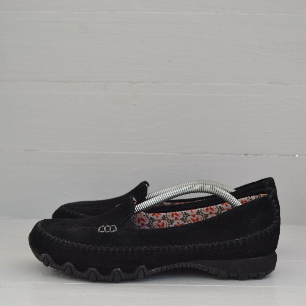 Skechers Black Slip On Sneakers Women's 8 Relaxed Fit Memory Foam Shoes 48930